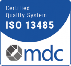 Certification mark mdc ISO 13485